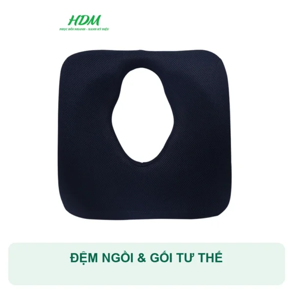 Đệm ngồi và gối hỗ trợ tư thế